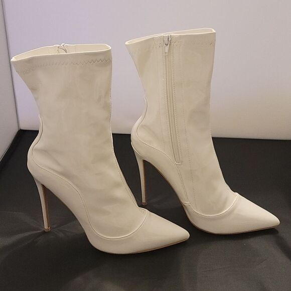 BRAND NEW PRETTYLITTLETHING POINTED TOE ANKLE  STILETTO HEELS SIDE ZIPPER  BOOT - Picture 12 of 16